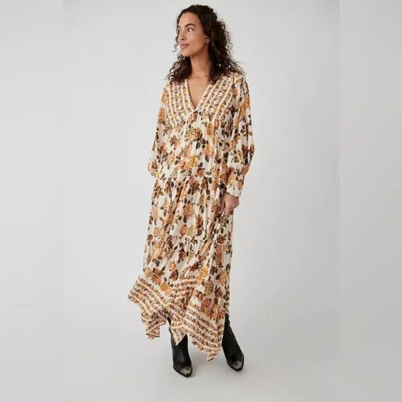 Free People Rows of Roses Maxi Dress XS - Picture 5 of 16
